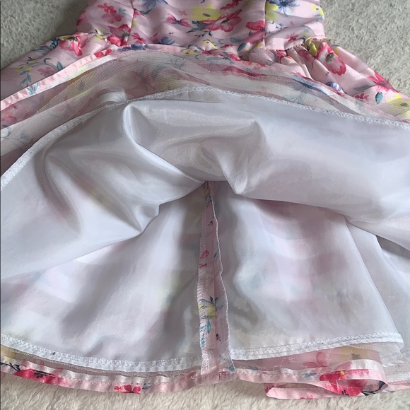 Primark Pink & Yellow Floral Dress 4/5 *Small Flaw - Picture 7 of 14